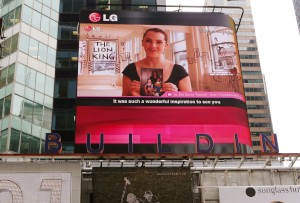 LGエレクトロニクス、ユーザー投稿映像を米タイムズスクエアで上映するキャンペーン