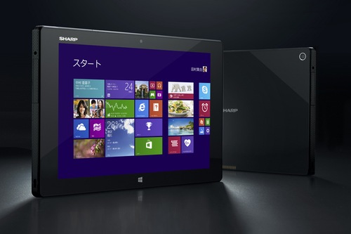 シャープ、約15.5時間駆動の10.1型Windowsタブレット「Mebius Pad」を発売