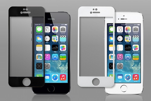 ナイフでも傷付かない、iPhone 5/ 5s用の強化ガラス保護フィルム