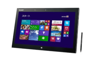 15.6型の高精細IGZO液晶ディスプレイとWindows 8.1 Proを搭載したシャープの法人向けタブレット端末「RW-16G1」