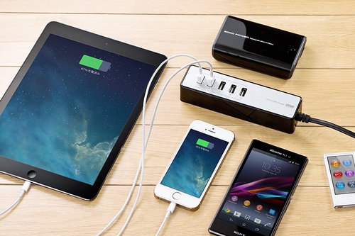 サンワダイレクト、スマホ5台を同時接続できるUSB充電器「700-AC007」【動画】
