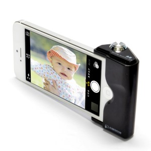 iPhone 5 / 5s用のカメラグリップ「iPhone Shutter AB GRIP 2」