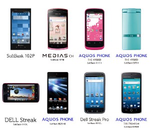 ソフトバンクモバイルは、プリペイドスマートフォン「プリスマ」用にスマートフォン8機種を発売する。