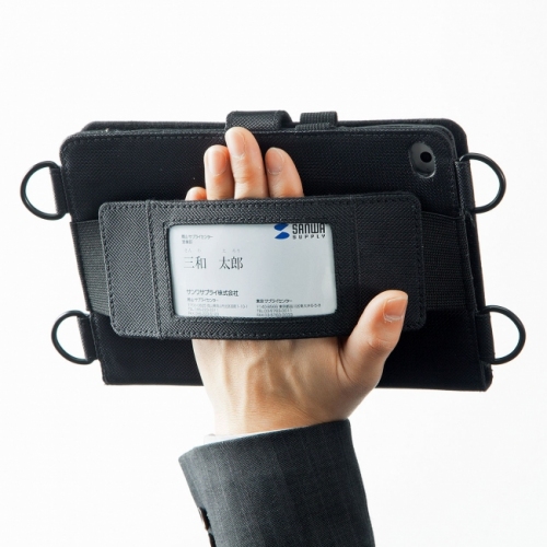 iPad mini 4専用のショルダーベルト付きケース「PDA-IPAD711」（サンワプライ発表資料より）