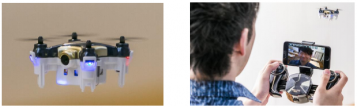 小型ドローン「リアルライブテトラル」（シー・シー・ピー発表資料より）