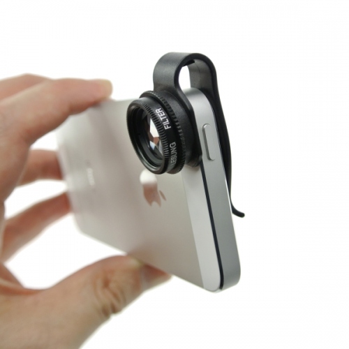 【上海問屋】iPhoneで撮るだけ　気軽に特殊効果　簡単装着　クリップ型カメラレンズキット　販売開始