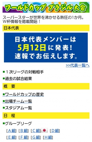 ワールドカップブラジル大会 ～日本戦を速報！！～「NHKニュース＆スポーツ」を見ればすべてが分かる