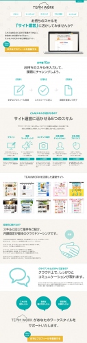業界初！月額固定型の在宅ワーカー向けお仕事供給サイト「TEAMWORKプラットフォーム」の提供を本日開始