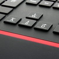 【上海問屋】　スタイリッシュなアイソレーションタイプ RED dragon　英語キーボード　販売開始