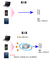 グループウェア利用時のSSLクライアント認証が出来る「グループウェアSSLクライアント認証パック」の発売