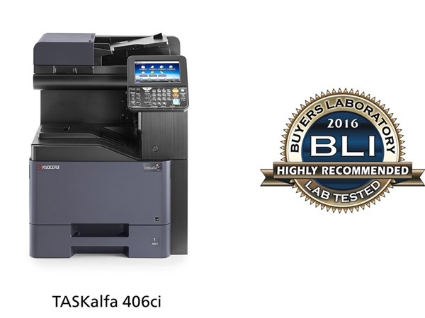 カラーA4複合機「TASKalfa 406ci」がBLI社の　　　　「Highly Recommended」に認定