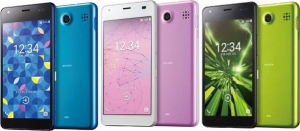 「miraie f」左よりスカイブルー、スノーラベンダー、リーフグリーン
