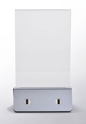 メニュースタンド＋スマホ充電バッテリーで集客UP！「メニューバ menu-ba」5月9日新登場