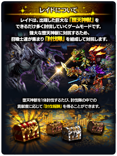 最大96ユニット同時バトル！？超本格王道RPG『グランドサマナーズ』新システム『レイドバトル』ついに解禁！