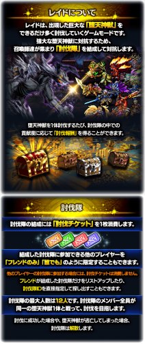 最大12人のプレイヤーによる大討伐隊で『堕天神獣』に立ち向かえ！爽快爆速RPG『グランドサマナーズ』新システム『レイドβ版』本日10/4(水)解禁！