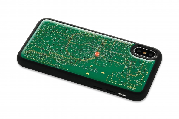 電池無しでLEDが光るiPhone X用ケースが登場　「東京路線図」「エヴァ初号機」など順次発売
