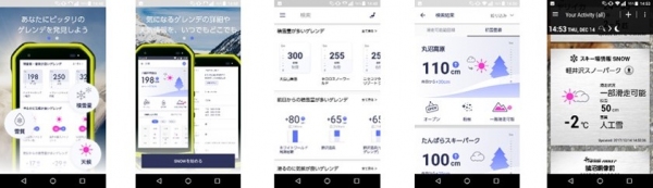 「TORQUE（トルク）（R） G03」 プリセットアプリ「スキー場情報 SNOW」で全国のスキー場情報配信開始