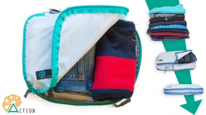 海外で累計1億円を集めたファスナー圧縮式収納バッグ「Acteon Packing Cube」Kibidangoで、1月17日（水）より日本上陸プロジェクト開始！