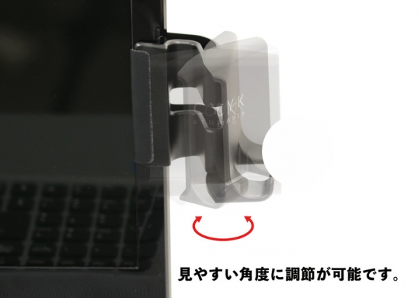 【上海問屋限定販売】スマホを薄型モニターの横に設置し作業効率アップ　薄型モニター固定用 クリップ式スマホスタンド　販売開始
