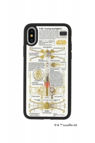 電池無しでLEDが光るギミックを搭載　基板で緻密にデザインした「X-WING(TM)」「DEATH STAR(TM)」iPhone X用ケース、ICカードクリップが登場　～日本限定商品～