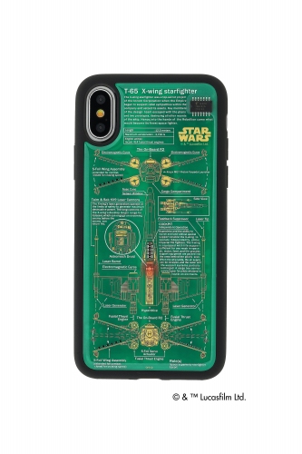電池無しでLEDが光るギミックを搭載　基板で緻密にデザインした「X-WING(TM)」「DEATH STAR(TM)」iPhone X用ケース、ICカードクリップが登場　～日本限定商品～