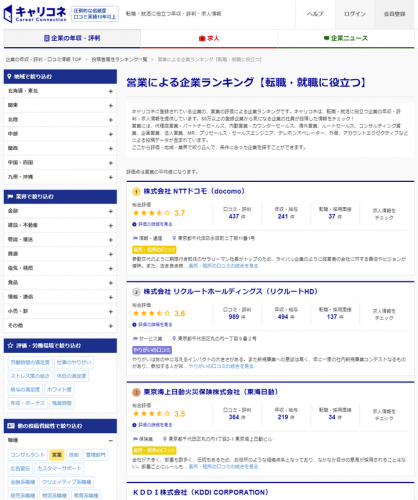 企業口コミサイト「キャリコネ」が新企業ランキングをリリース。年齢・職種・性別・雇用形態別の「イイネ企業」がわかります。