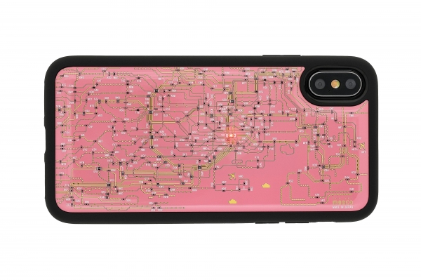 リケジョに捧ぐ！東京回路線図デザインに新色ピンクが登場　電池無しでLEDが光るiPhone・ICカードケースなど全5種～東京駅に実装したLEDが電波で光る！～