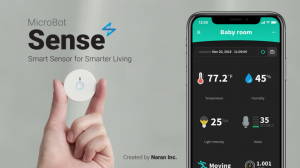 直径3.8センチ、重さ30gの超小型ポータブルスマートセンサー「MicroBot Sense」3月26日（月）より商品化に向けたクラウドファンディングを開始！