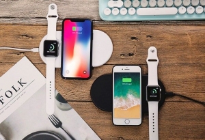 パソコン工房 AKIBA STARTUP にて、Qi対応のApple Watchとスマホを置くだけ充電可能な無線充電パッド「Funxim(ファンクサム)」の展示・実演を開始！