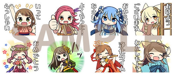 アピリッツ、LINEクリエイターズスタンプ「式姫スタンプ3」の配信を開始