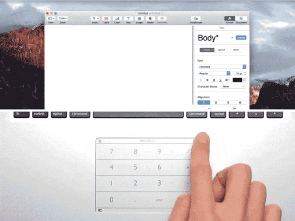 【トラックパッド革命！】 MACBOOKのトラックパッドに貼るだけで使えるテンキー「Nums」の先行販売を開始（ADZUKI TRADING）