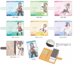 アニメ『青春ブタ野郎はバニーガール先輩の夢を見ない』のキャラを印刷したスマホケースやパスケースなど4種24製品が新登場！