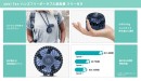 ハンズフリーで使えるミラー付き携帯扇風機「abbiFAN」新発売