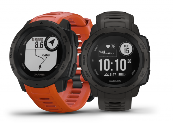 GARMIN　GPSアウトドアウォッチ“INSTINCT(インスティンクト)”をTiCTAC限定ウォッチバンド2本入りで3月下旬より発売