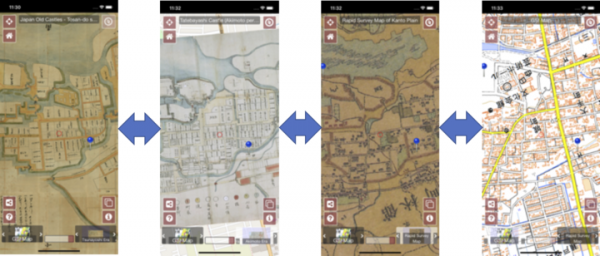 オープンソース古地図アプリ作成ライブラリのMaplat、UIを多言語対応へ。日本語、英語以外に韓国語、簡体/繁体中国語に対応。