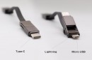 【ラシカル】これひとつでAndroidもiPhoneも対応可能！極小USBケーブル「ミニル」のクラウドファンディングを「Makuake」にて開始。