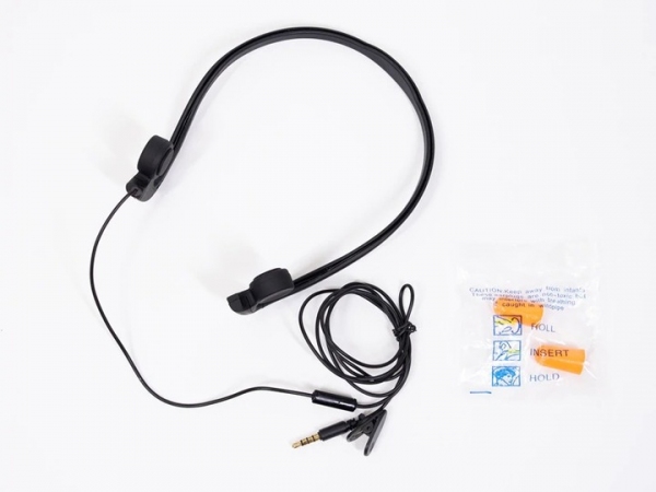 【上海問屋限定販売】ネックバンド式 有線骨伝導イヤホン DN-915833　販売開始　耳を塞がないので使用中も周囲の音を聞き取れる！