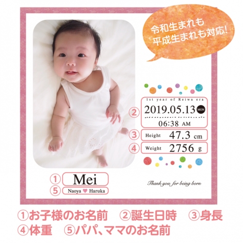 【新商品】お子さまの生まれた時の記録を可愛くステキに飾ることができるベビーフォトパネル『ベビパネ』が誕生！ 8/1にnocosoよりサービススタートです！