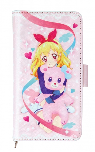 アイカツ！いちごちゃん限定描きおろしデザインのスマホケース登場！汎用手帳型で様々なスマホに対応