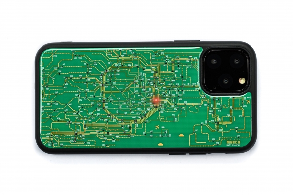 本物の電子回路が組み込まれたiPhone 11用ケース！電波のみでLEDが光るギミックも搭載、「東京路線図」「スター・ウォーズ」「エヴァンゲリオン」など11デザインを順次発売　～ 基板職人が本気でプロダクト、ギフトにも最適 ～