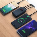 3台同時充電が可能なUSB PD対応モバイルバッテリー HY-PD10000を、Type-Cケーブルを付属して9月25日に発売