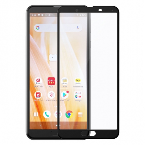 AQUOS sense3、AQUOS sense3 lite(楽天モバイル)用 強度3倍の強化ガラスで液晶画面を全面保護するガラスフィルムを新発売