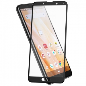 AQUOS sense3、AQUOS sense3 lite(楽天モバイル)用 強度3倍の強化ガラスで液晶画面を全面保護するガラスフィルムを新発売