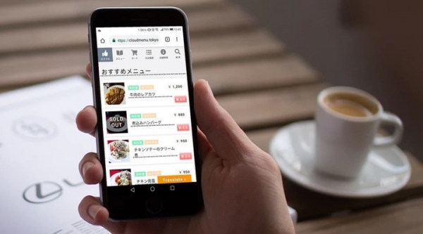 飲食店の〝注文を取る〟作業が無くなる！お店のメニューをスマホ対応「CloudMenu」が誕生！