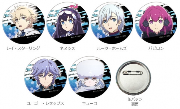 アニメ『インフィニット・デンドログラム』のキャラを印刷したスマホスタンドや缶バッジなど4種26製品が新登場！