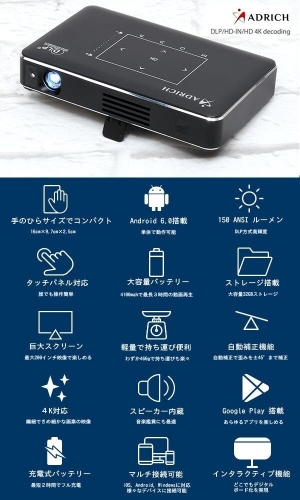 長引く自粛生活中にも大活躍！発売前から1,400％も支援を集めた、小型モバイルプロジェクター「IMK96+」が公式販売開始！