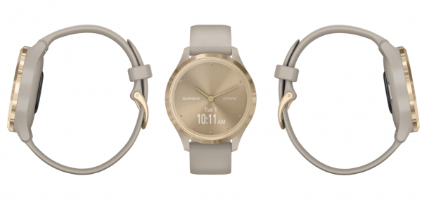 ガーミン　emmi限定オリジナルカラーvivomove 3S/emmi Beige×Goldを6月10日(水)に発売
