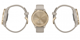 ガーミン　emmi限定オリジナルカラーvivomove 3S/emmi Beige×Goldを6月10日(水)に発売
