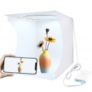 【上海問屋限定販売】円形LEDライトを搭載した小型スタジオ　撮影ボックス30ｃｍタイプ　販売開始