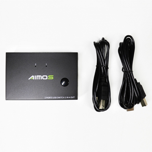 【上海問屋限定販売】PC2台でUSB機器4台を共有できる　メタル筐体USB2.0切替器(PC2台/USB機器4台) DN-915984 販売開始